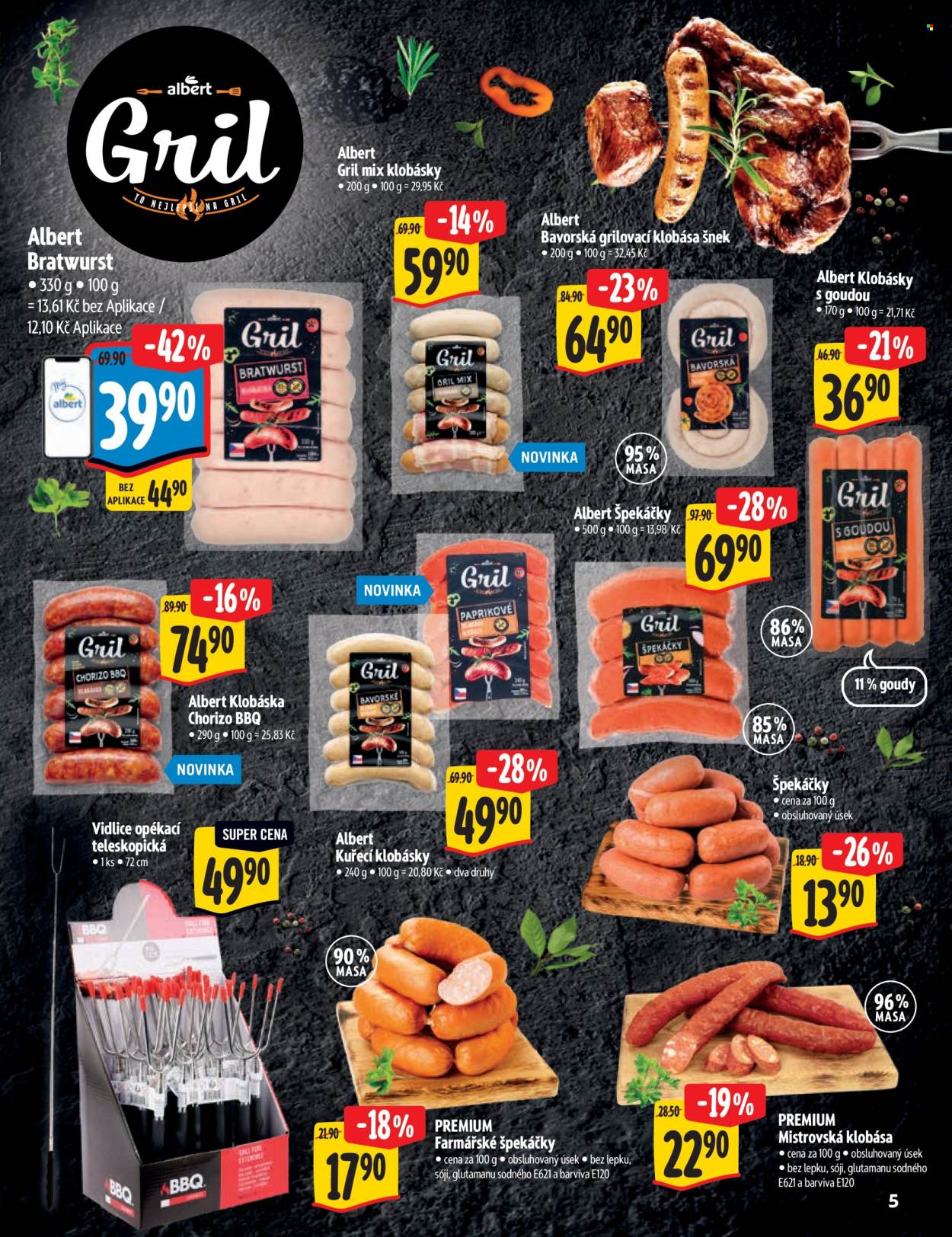 Leták Albert Supermarket - 22.4.2025 - 4.5.2025. Strana 5