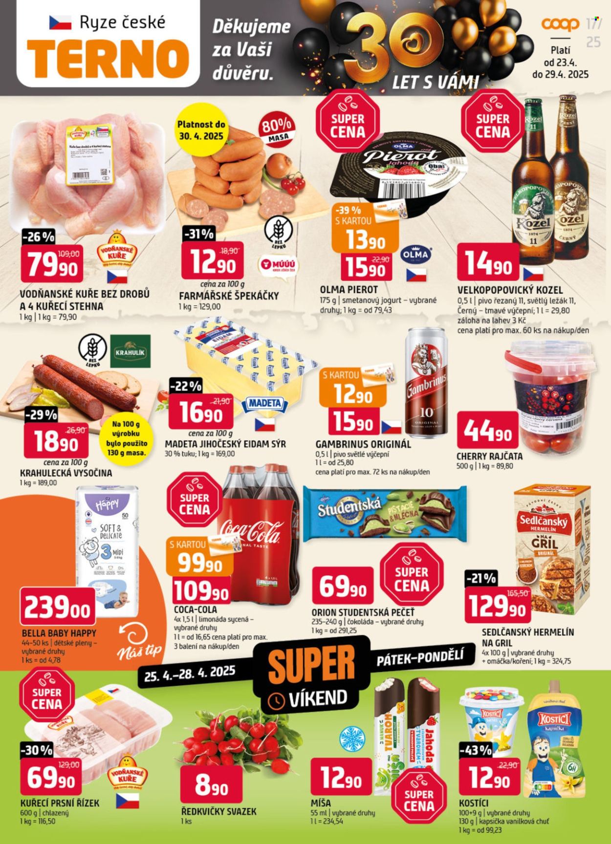 Leták coop TERNO - 23.4.2025 - 29.4.2025. Strana 1