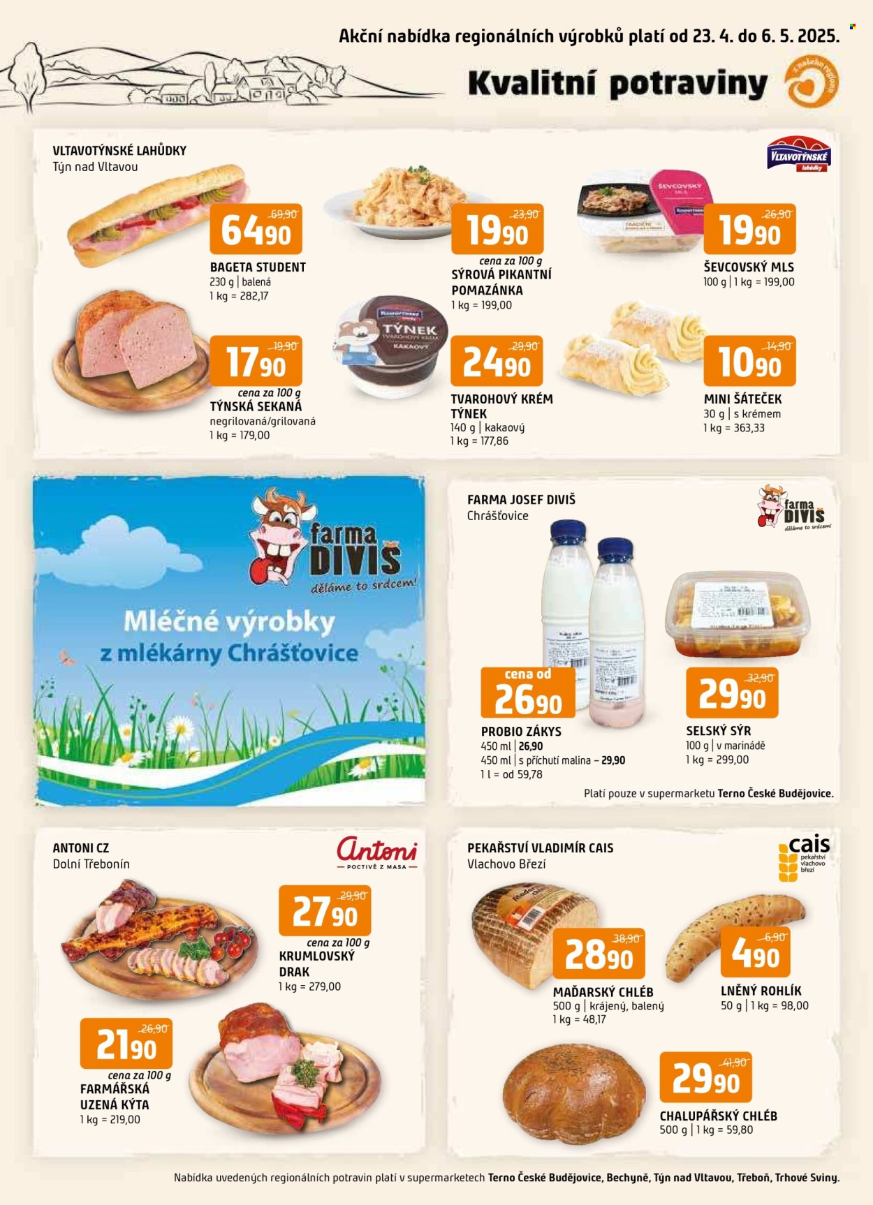 Leták coop TERNO - 23.4.2025 - 6.5.2025. Strana 1