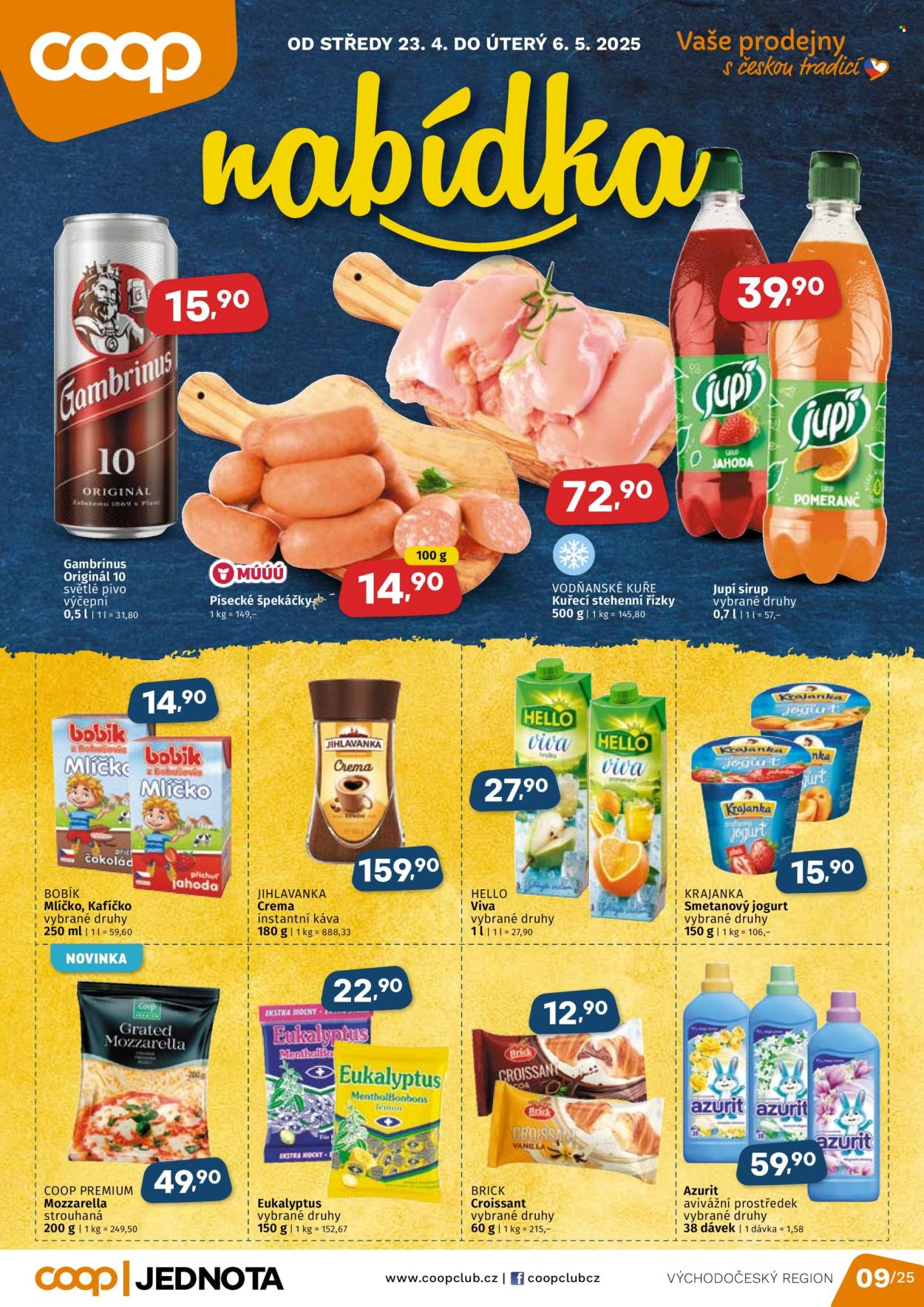Leták coop JEDNOTA - 23.4.2025 - 6.5.2025. Strana 1