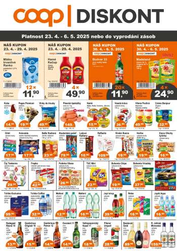 Leták coop DISKONT - 23.4.2025 - 6.5.2025.