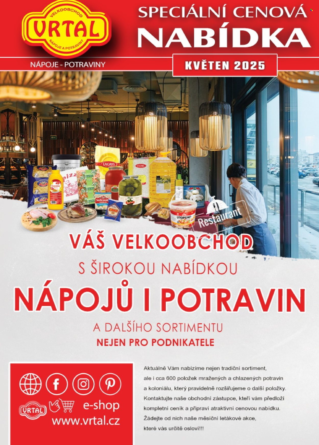 Leták Vrtal - 1.5.2025 - 31.5.2025. Strana 1