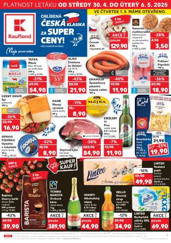 Leták Kaufland - 30.4.2025 - 6.5.2025.