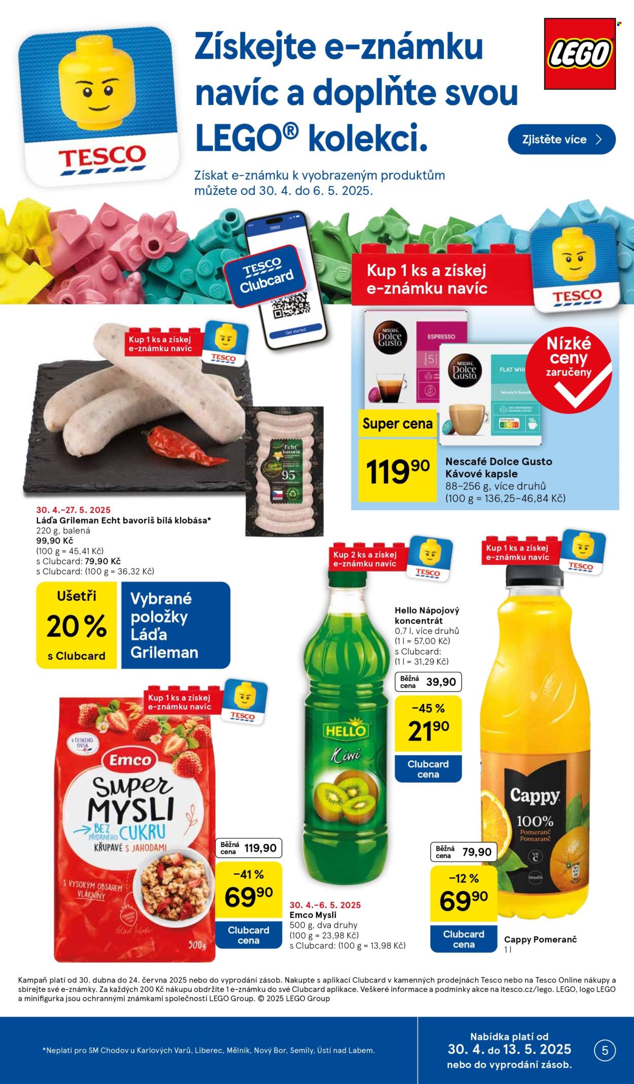 Leták TESCO supermarket - 30.4.2025 - 6.5.2025. Strana 5