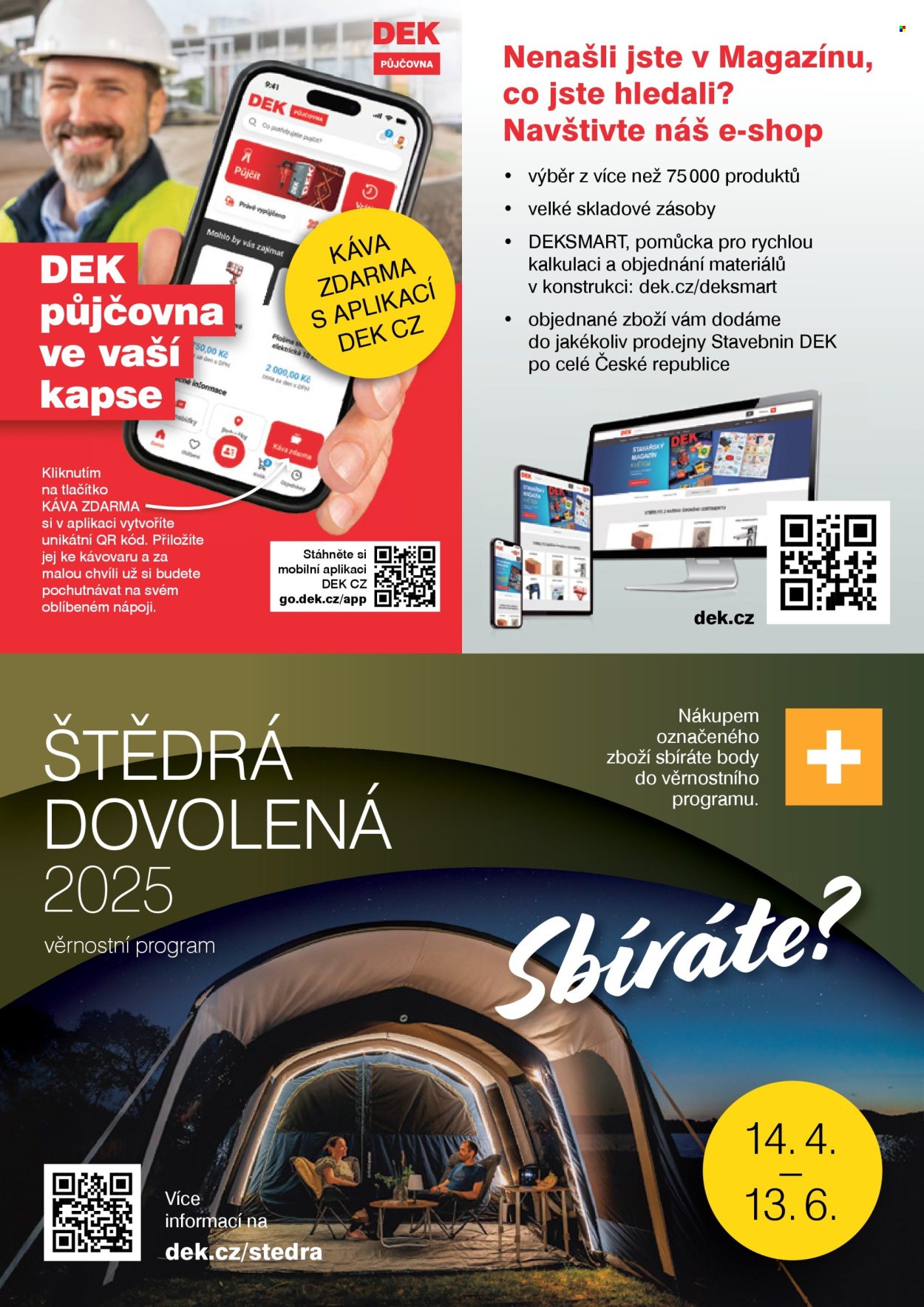 Leták DEK - 29.4.2025 - 25.5.2025. Strana 2