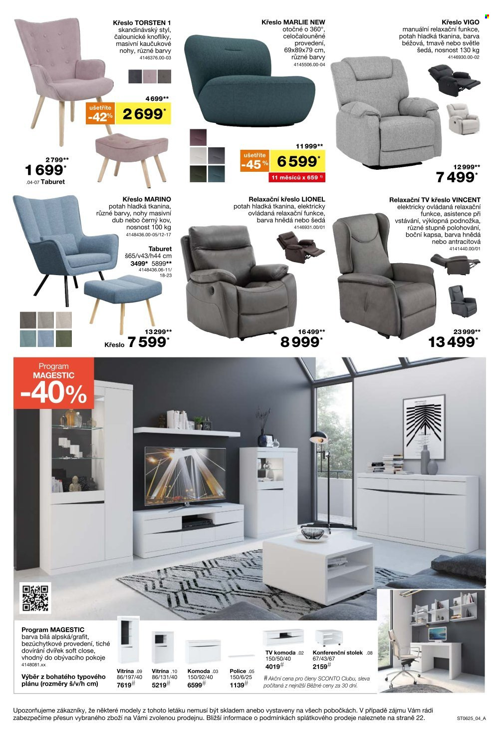 Leták SCONTO NÁBYTEK - 30.4.2025 - 13.5.2025. Strana 4