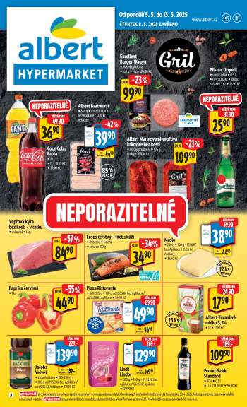 Leták Albert Hypermarket - 5.5.2025 - 13.5.2025.