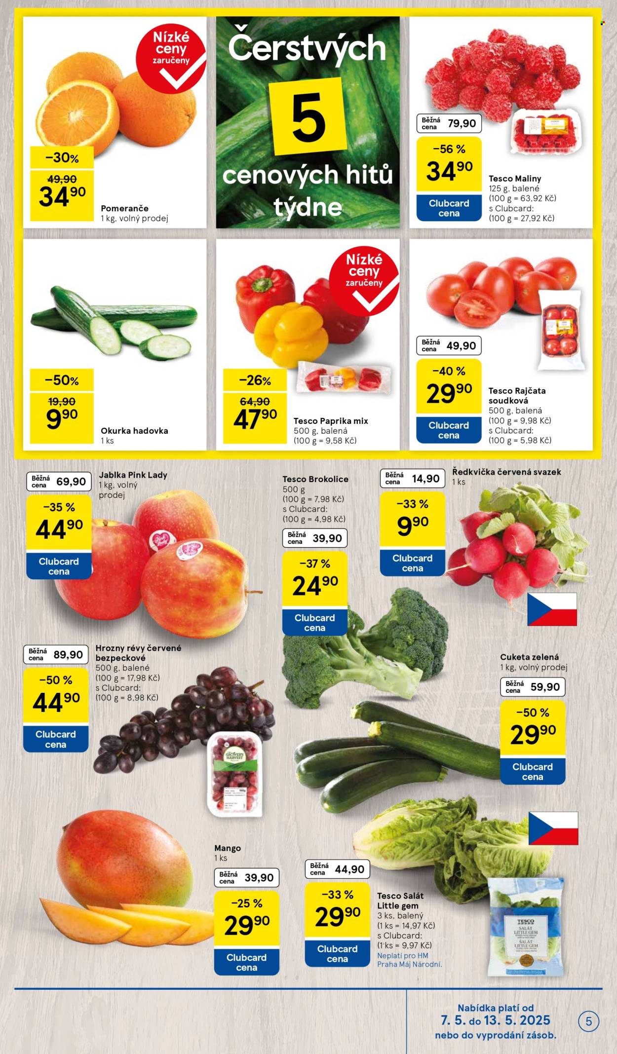 Leták TESCO - 7.5.2025 - 13.5.2025. Strana 5