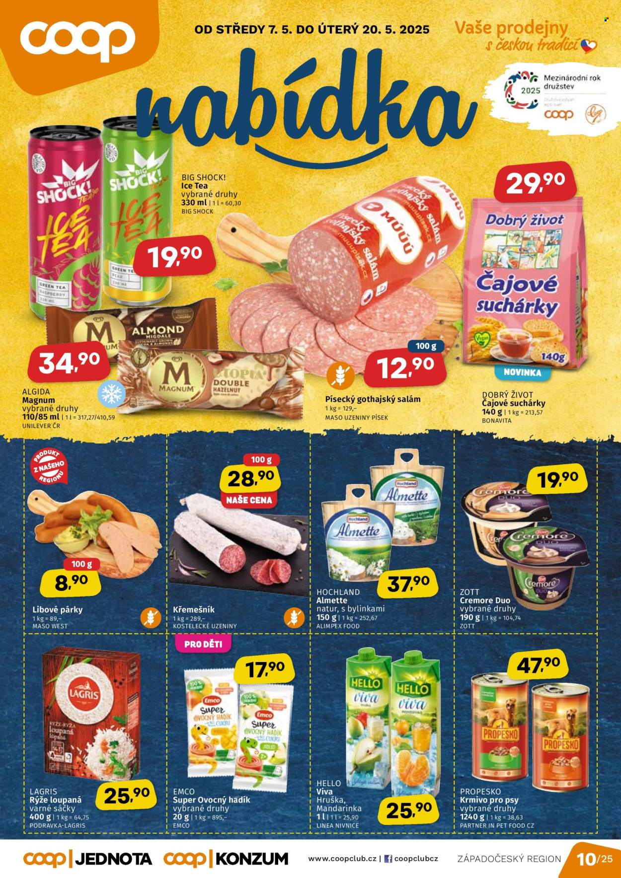 Leták coop JEDNOTA - 7.5.2025 - 20.5.2025. Strana 1