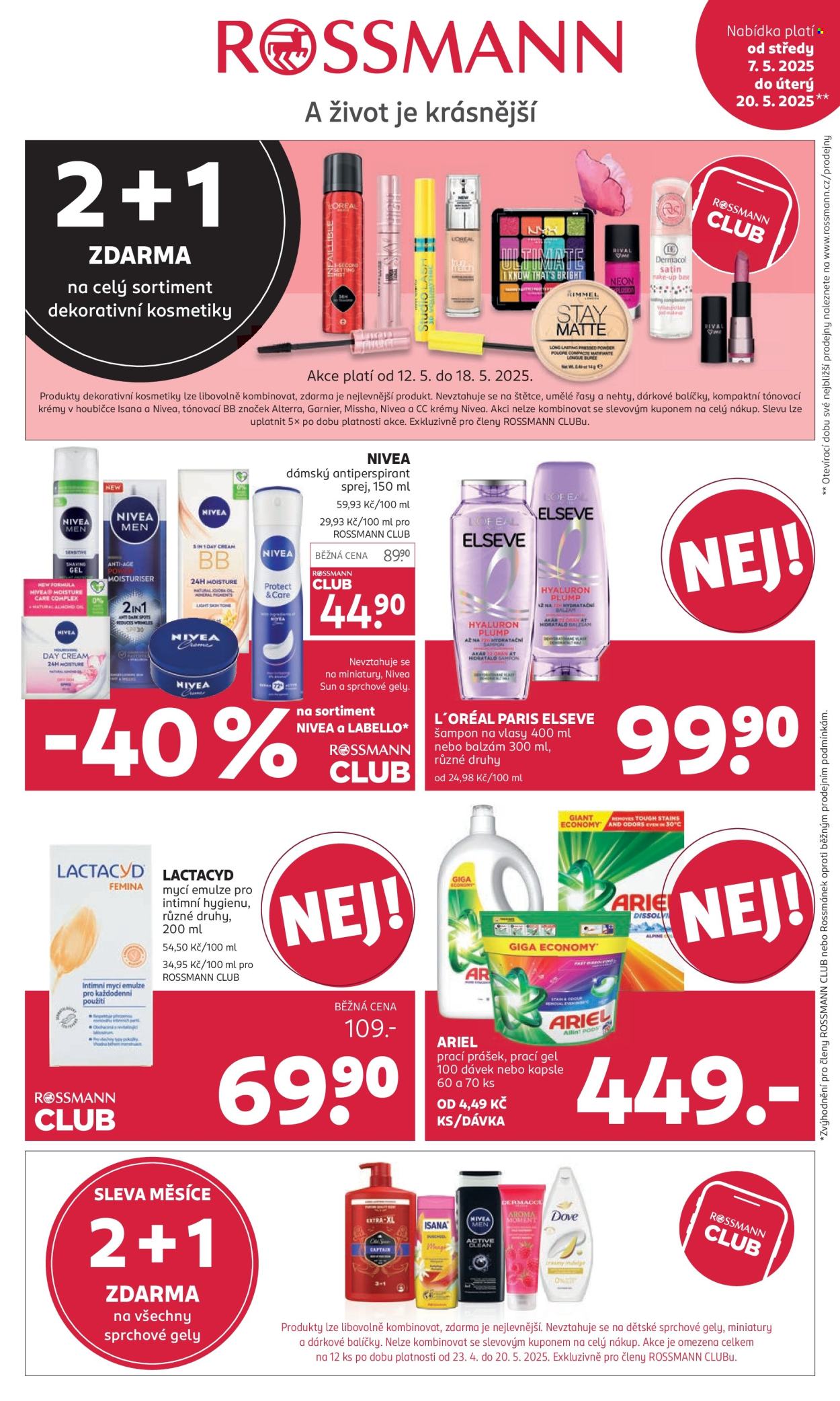 Leták ROSSMANN - 7.5.2025 - 20.5.2025. Strana 1