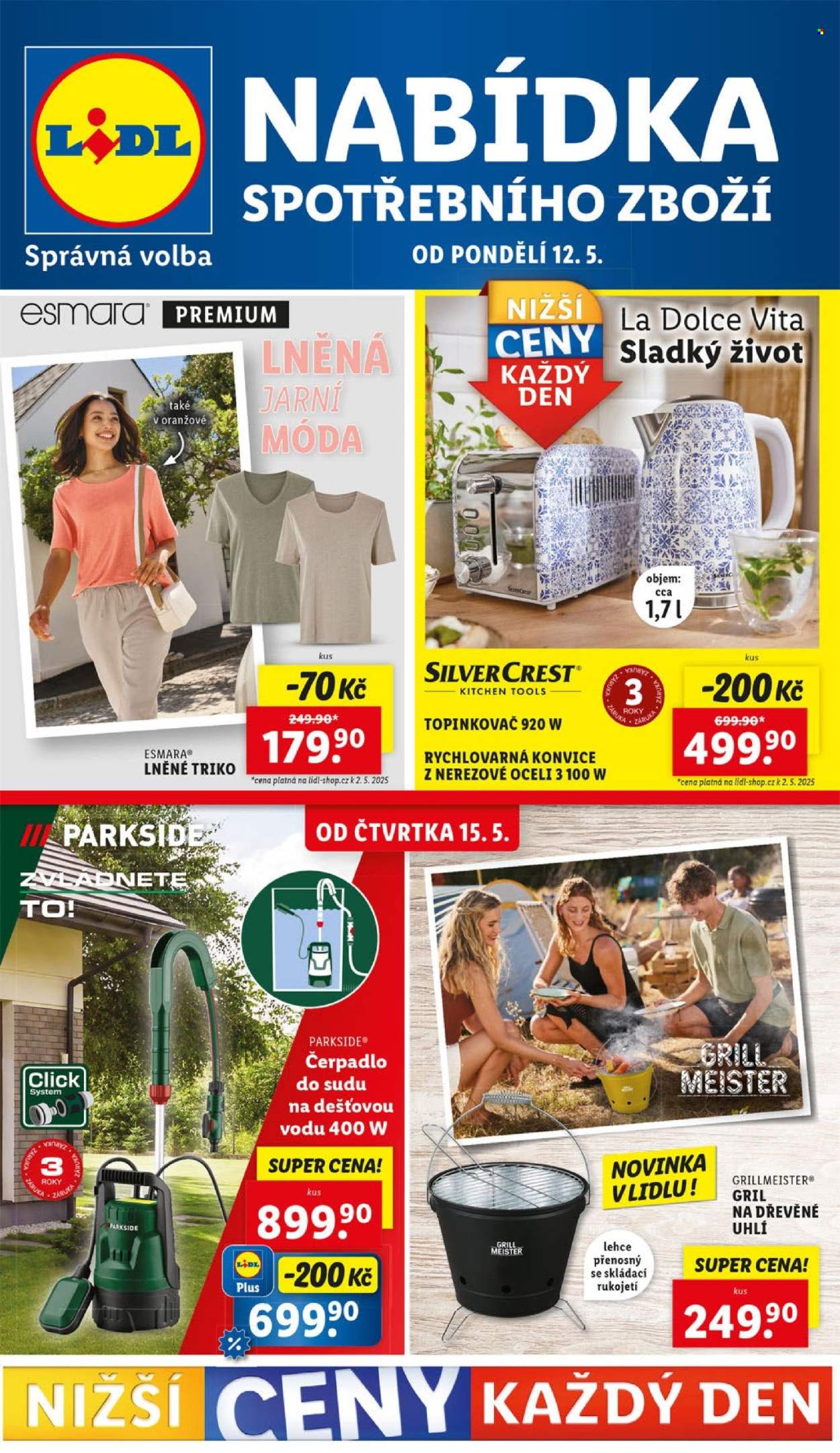 Leták Lidl - 12.5.2025 - 18.5.2025. Strana 1