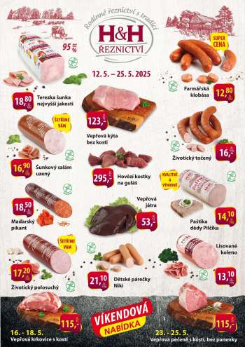 Leták Řeznictví H&H - 12.5.2025 - 25.5.2025.