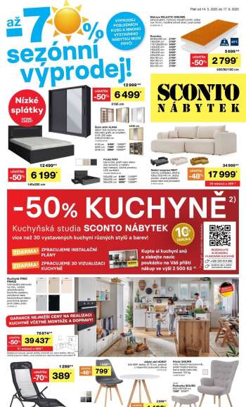 Leták SCONTO NÁBYTEK - 14.5.2025 - 17.6.2025.