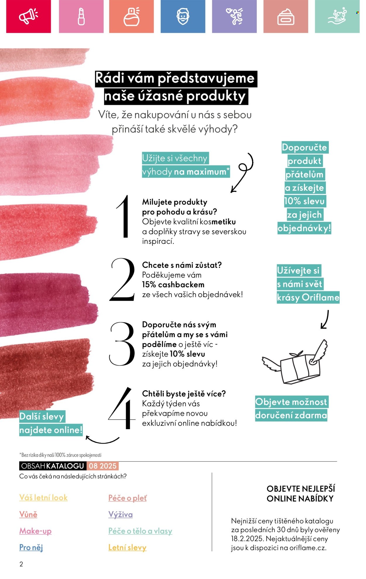 Leták ORIFLAME - 25.5.2025 - 14.6.2025. Strana 2