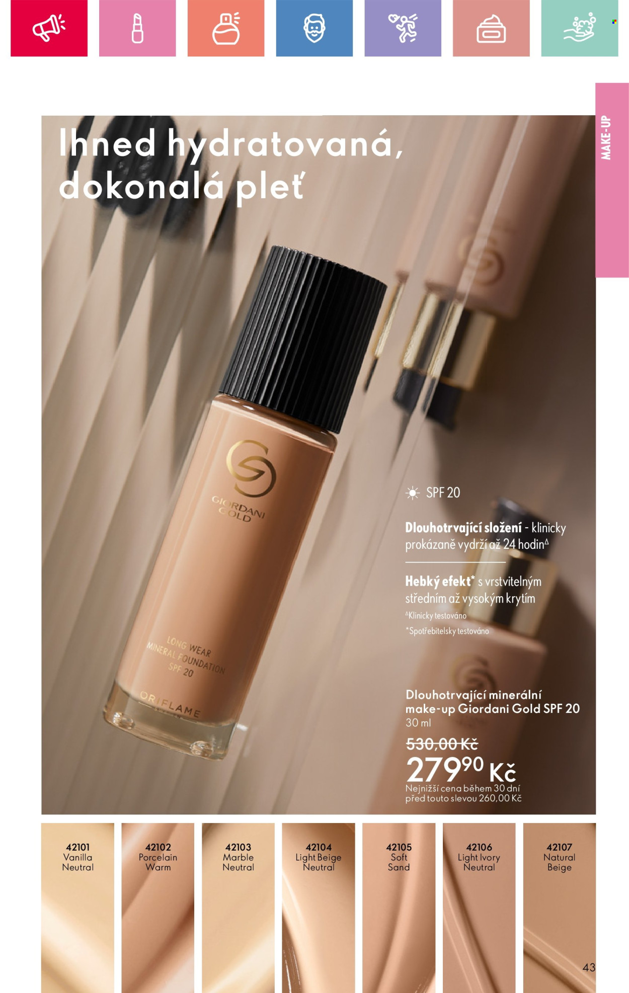 Leták ORIFLAME - 25.5.2025 - 14.6.2025. Strana 43