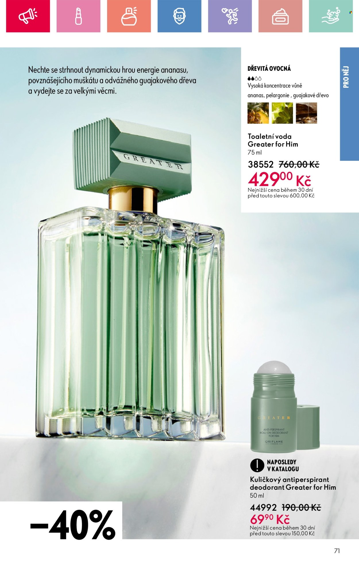 Leták ORIFLAME - 25.5.2025 - 14.6.2025. Strana 71