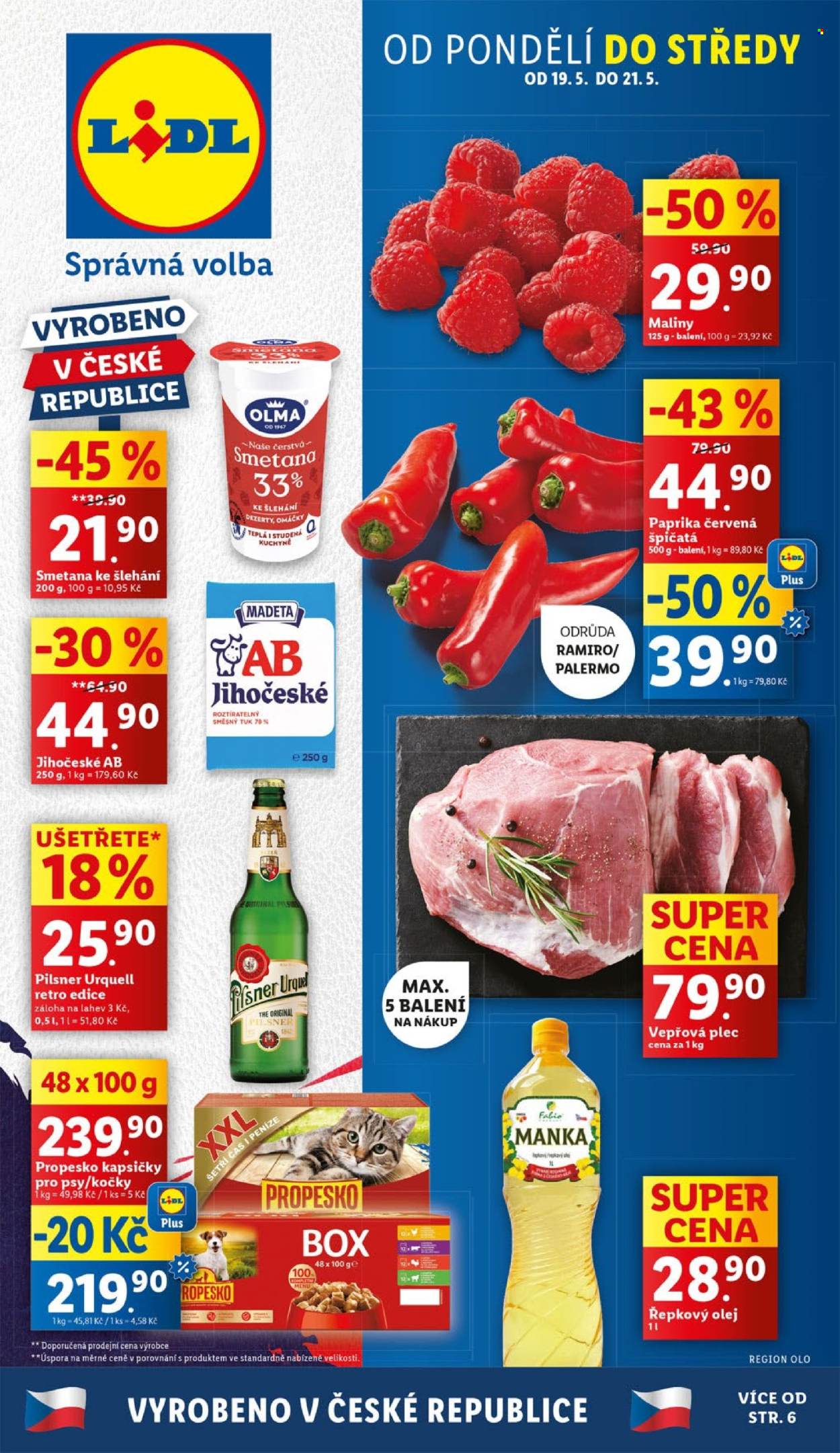 Leták Lidl - 19.5.2025 - 25.5.2025. Strana 1