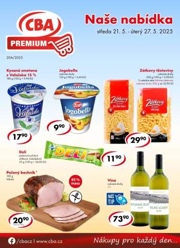 Leták CBA Premium - 21.5.2025 - 27.5.2025.