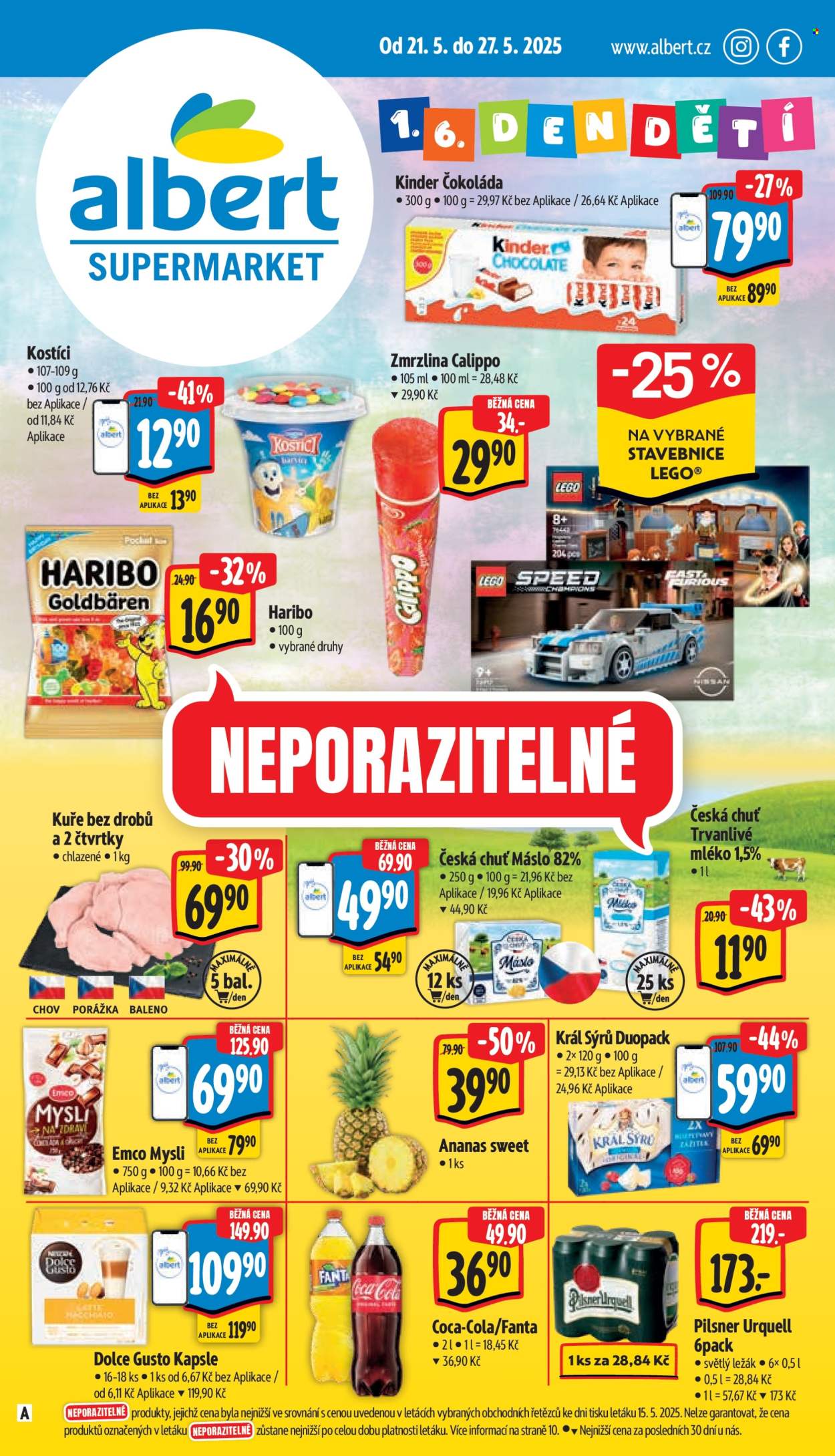Leták Albert Supermarket - 21.5.2025 - 27.5.2025. Strana 1