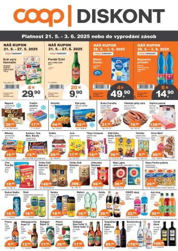 Leták coop DISKONT - 21.5.2025 - 3.6.2025.