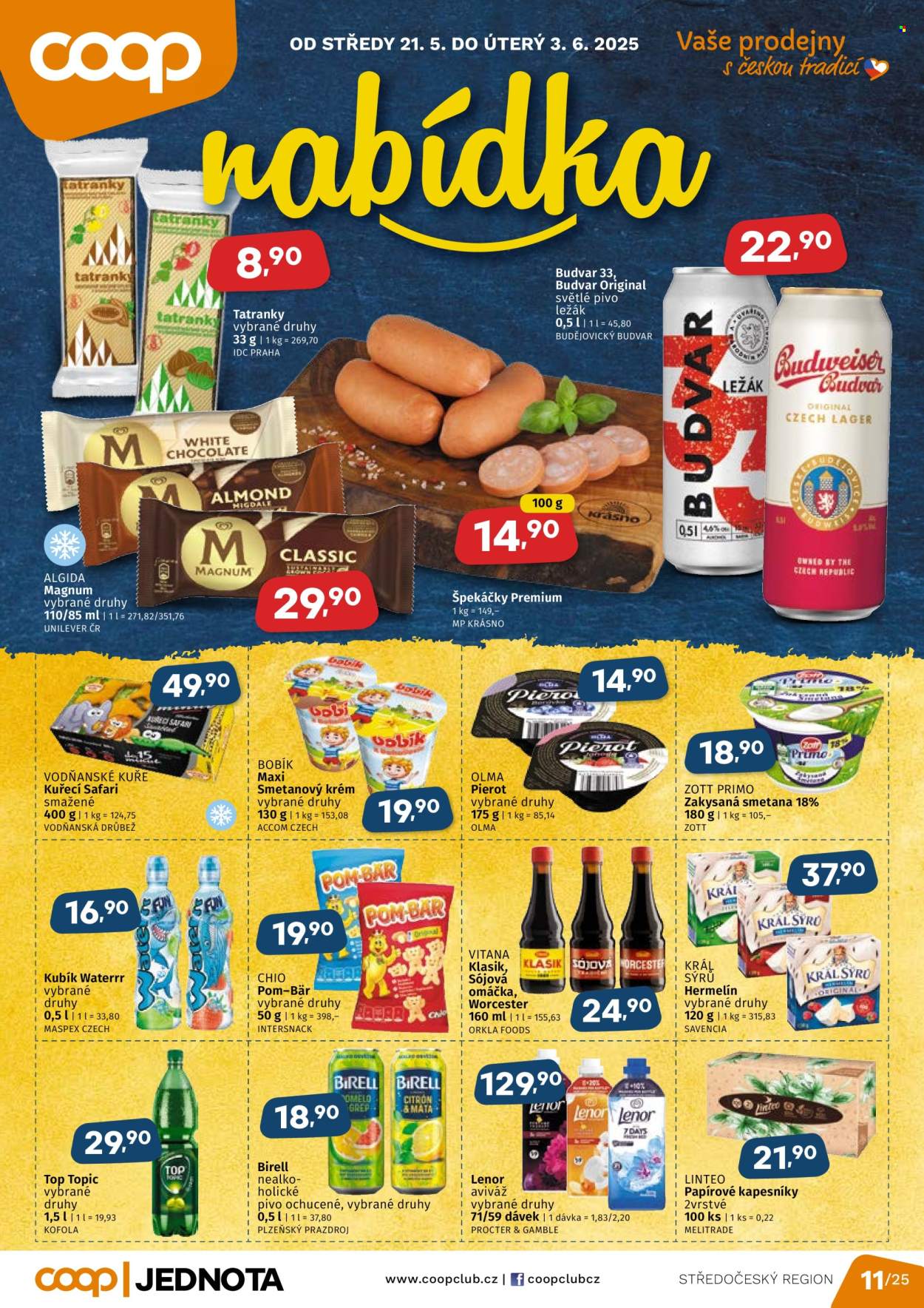 Leták coop JEDNOTA - 21.5.2025 - 3.6.2025. Strana 1