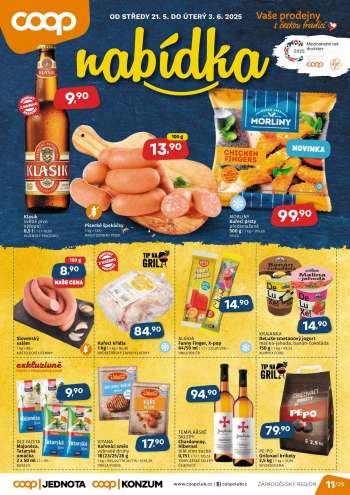 Leták coop JEDNOTA - 21.5.2025 - 3.6.2025.