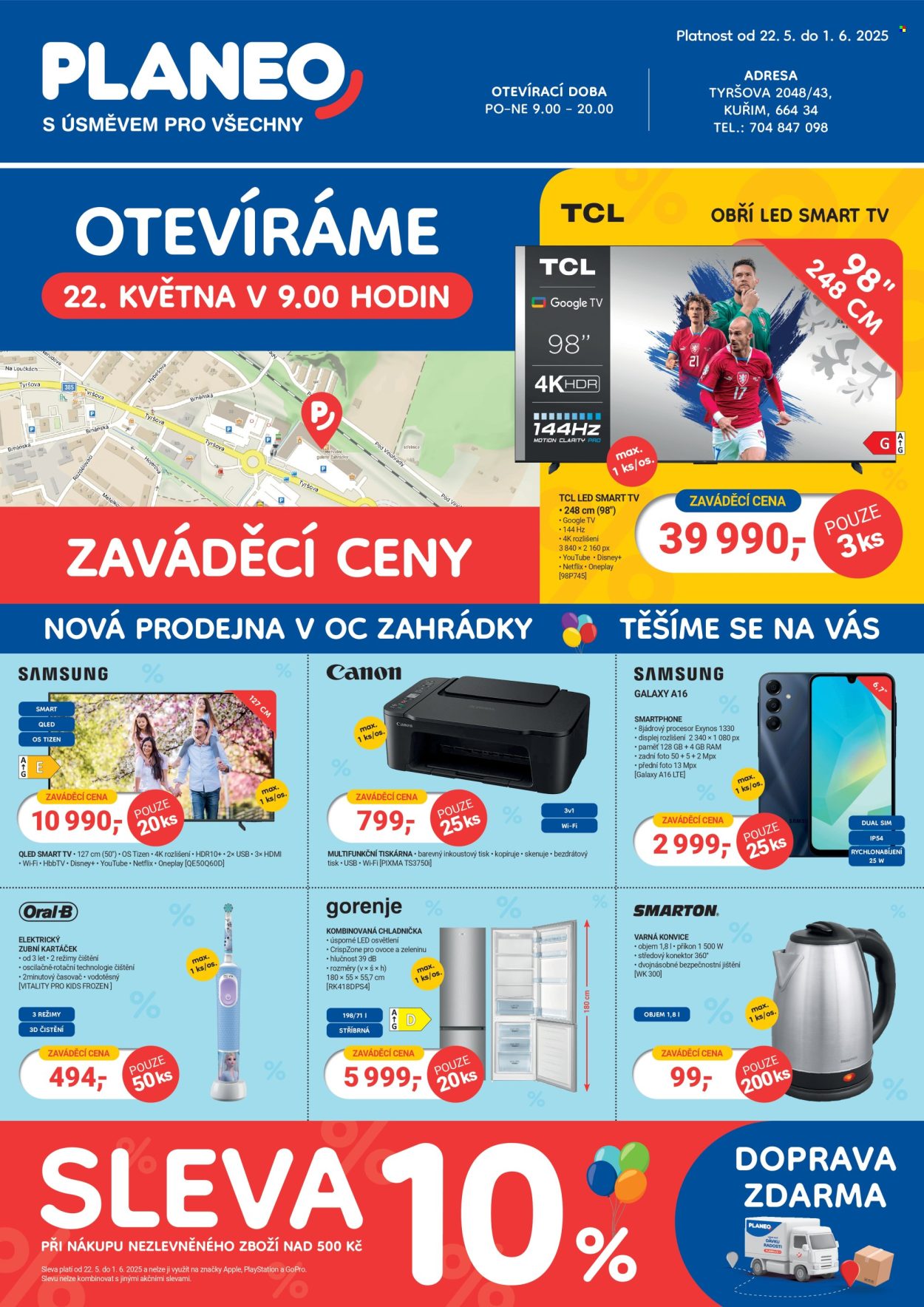 Leták PLANEO Elektro - 22.5.2025 - 1.6.2025. Strana 1