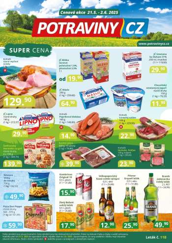 Leták Potraviny CZ - 21.5.2025 - 2.6.2025.