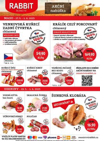 Leták RABBIT řeznictví - 27.5.2025 - 1.6.2025.