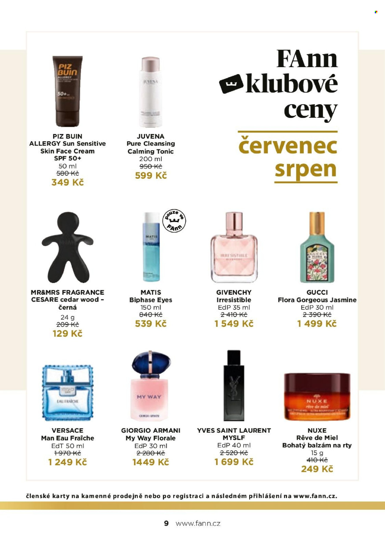 Leták FAnn parfumerie - 1.6.2025 - 30.6.2025. Strana 9