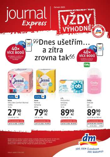 Leták dm drogerie - 1.6.2025 - 30.6.2025.