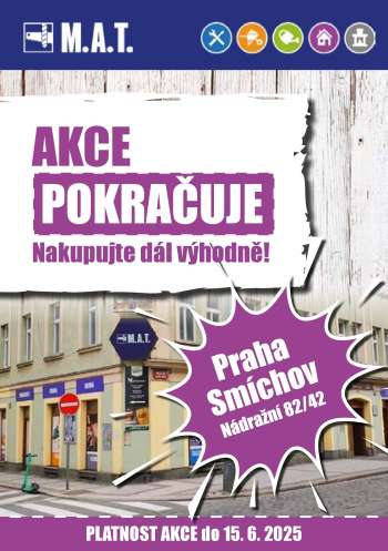 thumbnail - Leták M.A.T. - Praha - Smíchov: Akce pokračuje