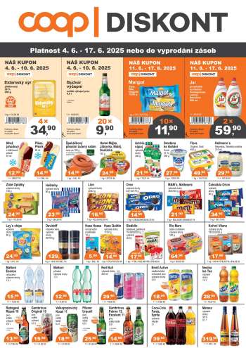 Leták coop DISKONT - 4.6.2025 - 17.6.2025.