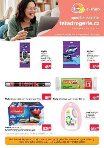 Leták Teta drogerie - 5.6.2025 - 17.6.2025.