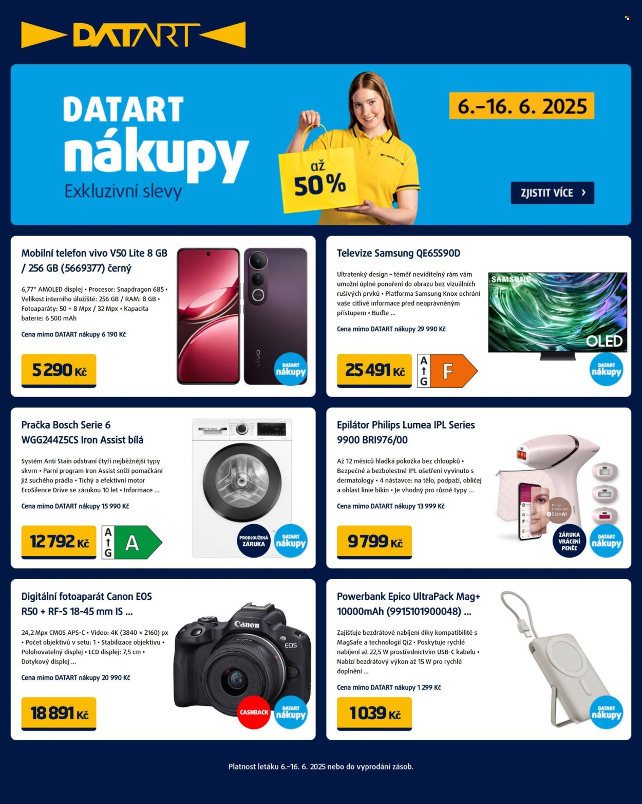 Leták DATART - 6.6.2025 - 16.6.2025. Strana 1