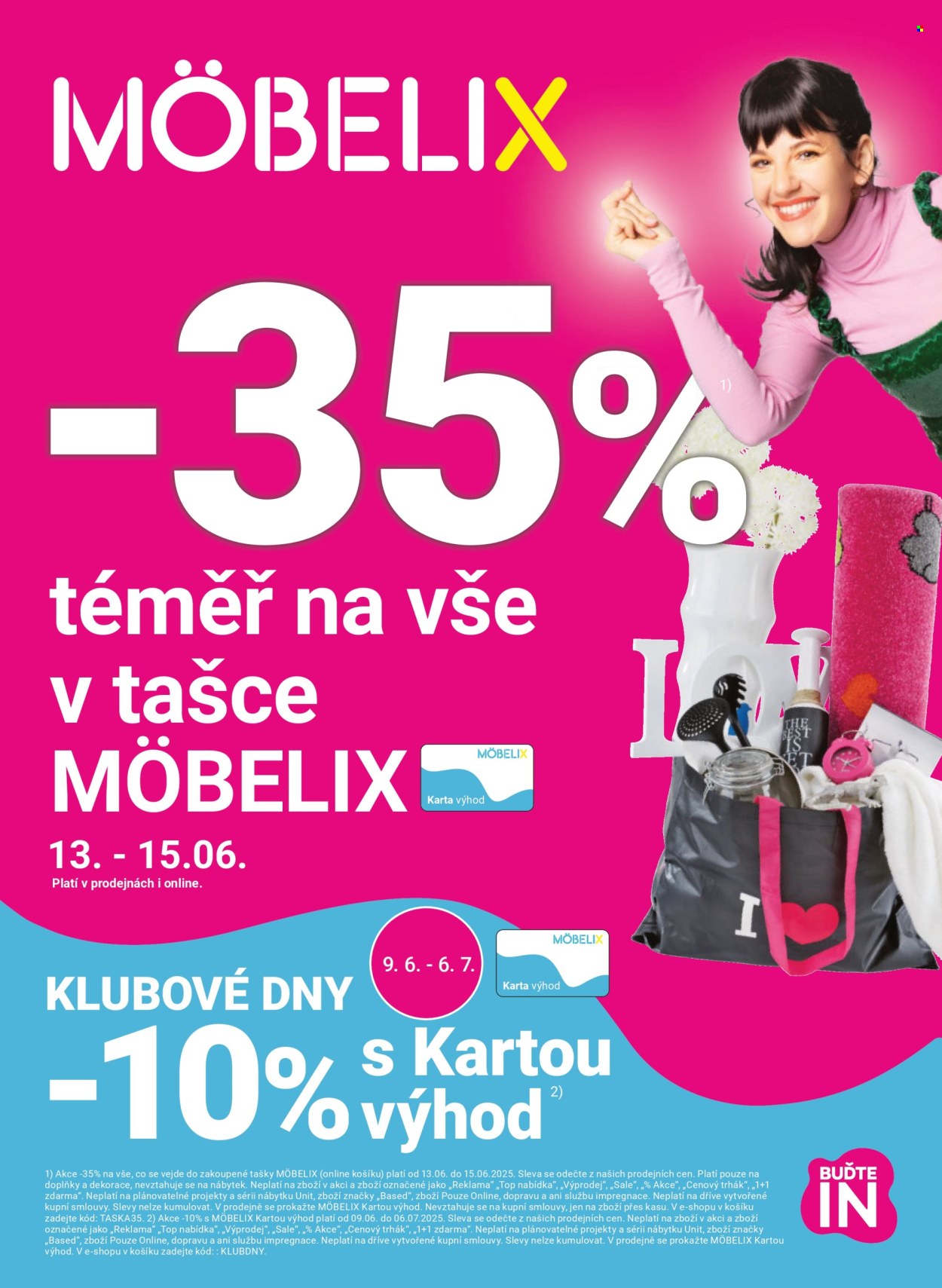 Leták MÖBELIX - 9.6.2025 - 6.7.2025. Strana 1