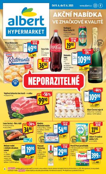 Leták Albert Hypermarket - 11.6.2025 - 17.6.2025.