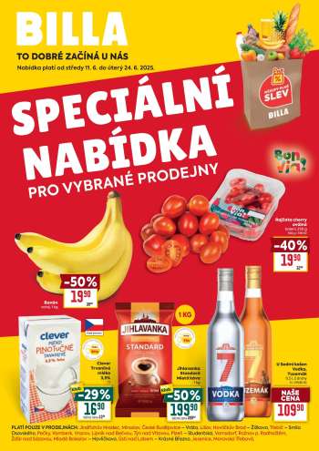 Leták BILLA - 11.6.2025 - 24.6.2025.