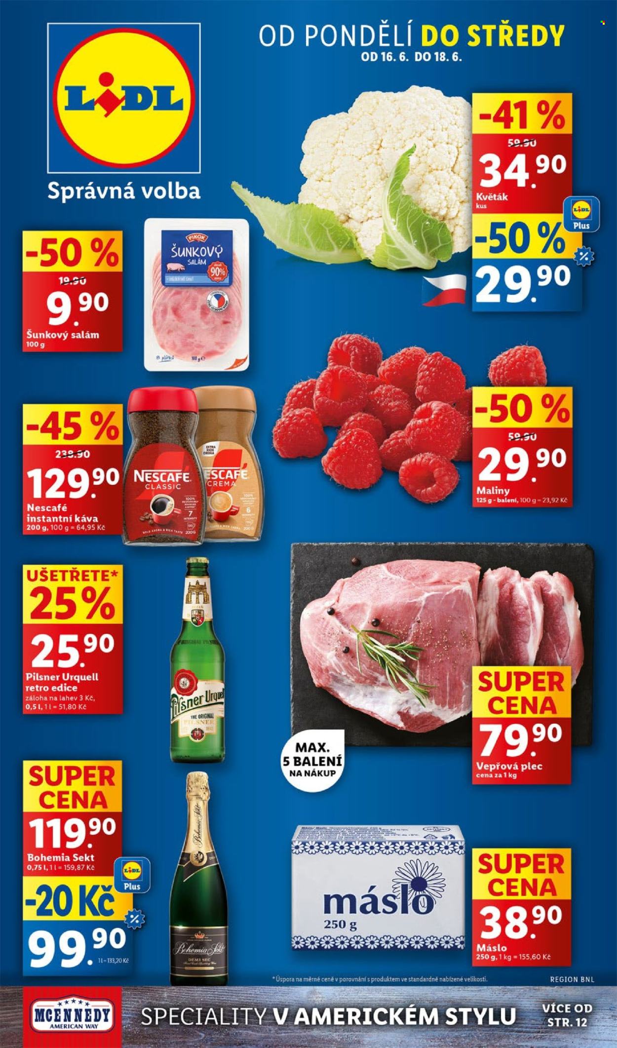Leták Lidl - 16.6.2025 - 22.6.2025. Strana 1