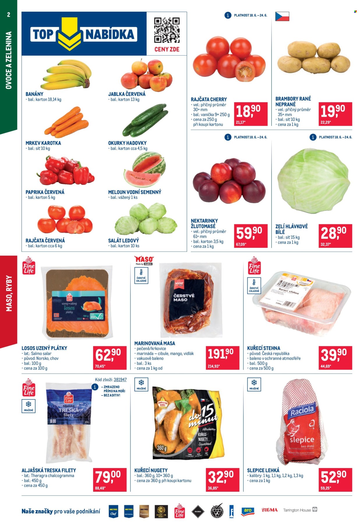 Leták MAKRO - 18.6.2025 - 1.7.2025. Strana 2