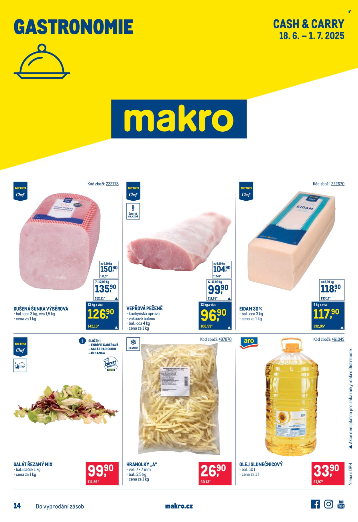 Leták MAKRO - 18.6.2025 - 1.7.2025. Strana 1
