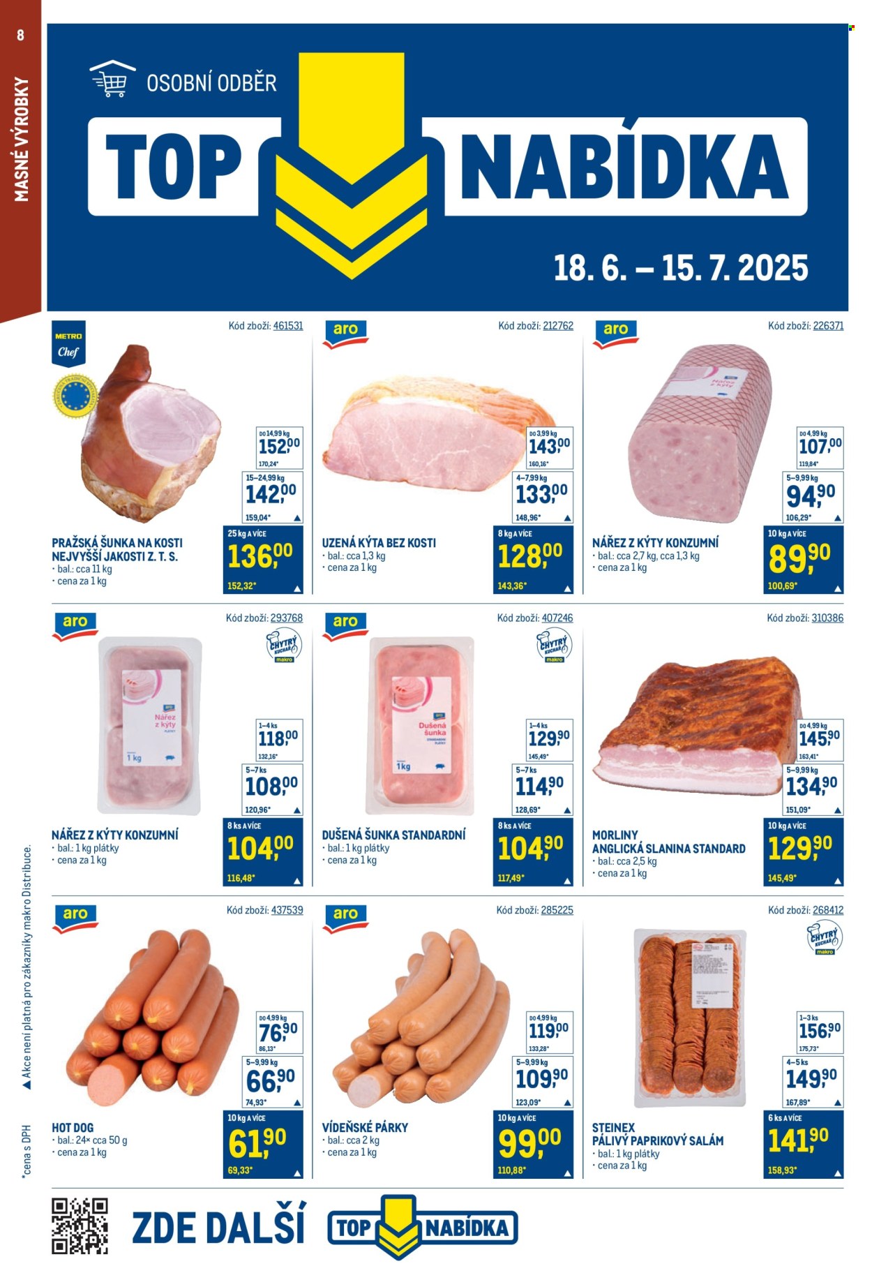 Leták MAKRO - 18.6.2025 - 1.7.2025. Strana 8