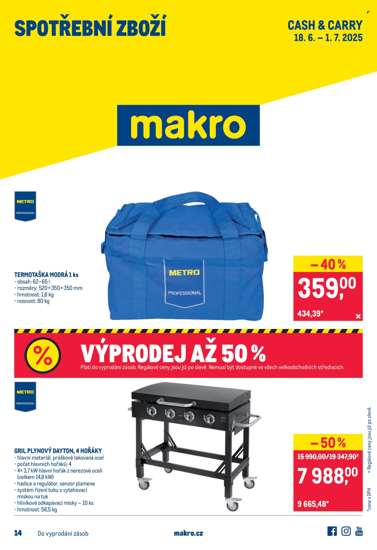 Leták MAKRO - 18.6.2025 - 1.7.2025. Strana 1
