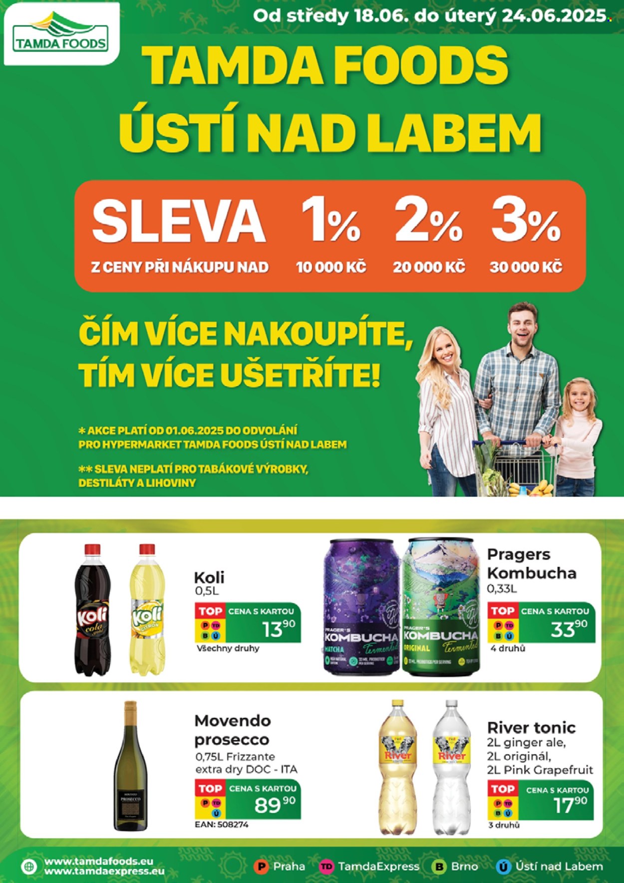 Leták Tamda Foods - 18.6.2025 - 24.6.2025. Strana 1