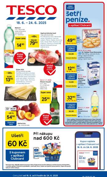 Leták TESCO - 18.6.2025 - 24.6.2025.