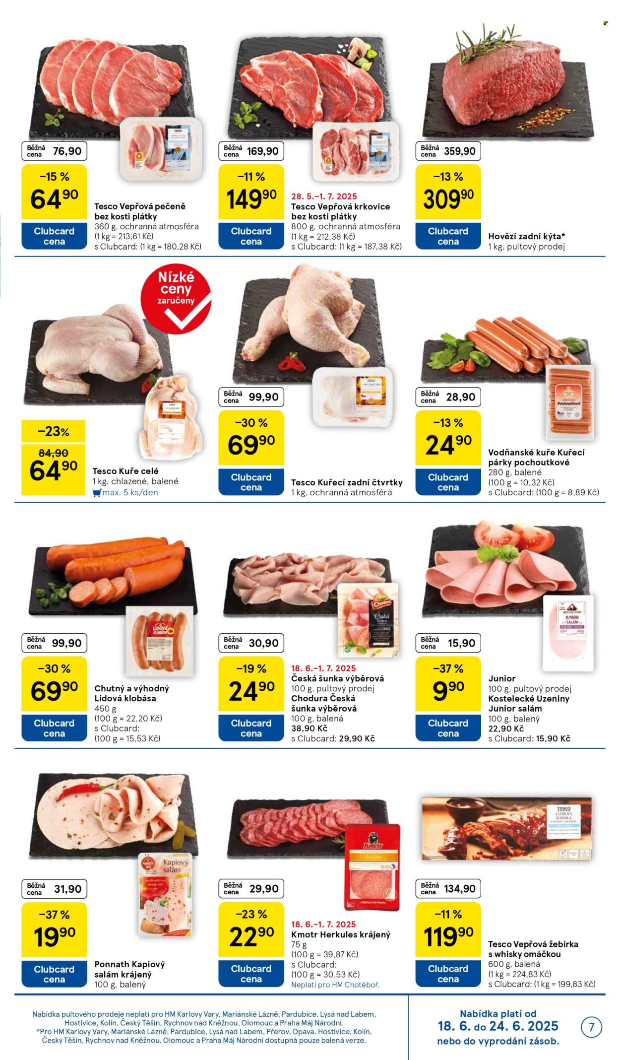 Leták TESCO - 18.6.2025 - 24.6.2025. Strana 7