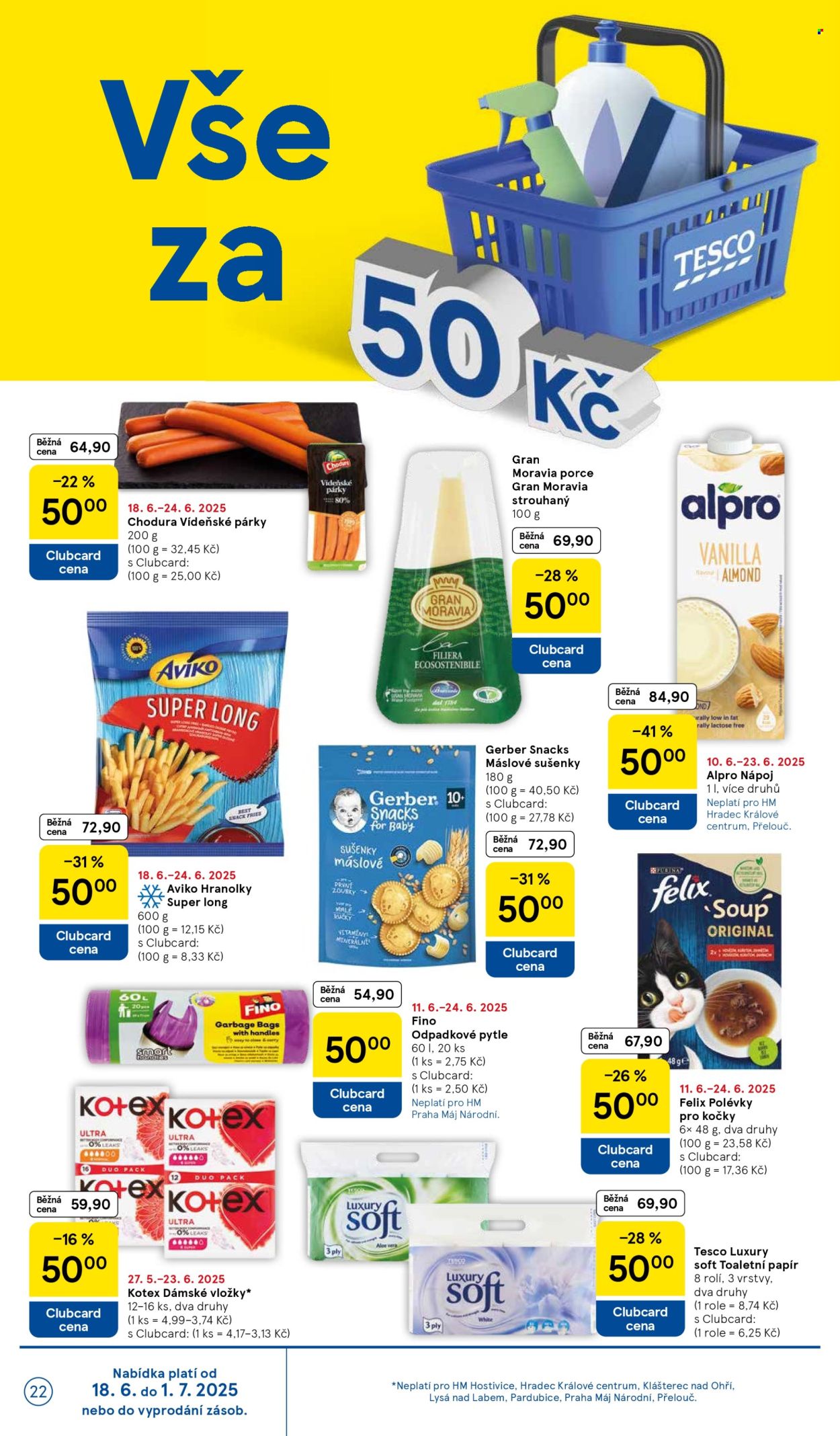 Leták TESCO - 18.6.2025 - 24.6.2025. Strana 22