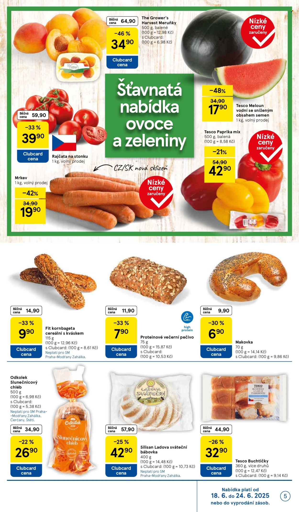 Leták TESCO supermarket - 18.6.2025 - 24.6.2025. Strana 5