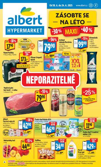 Leták Albert Hypermarket - 18.6.2025 - 24.6.2025.