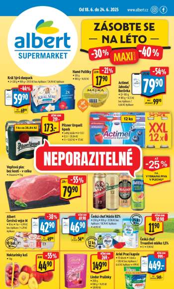 Leták Albert Supermarket - 18.6.2025 - 24.6.2025.